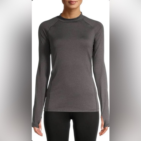Athletic Works Size XL Woman’s Grey Brush Back Core Long Sleeve Shirt - Picture 1 of 8